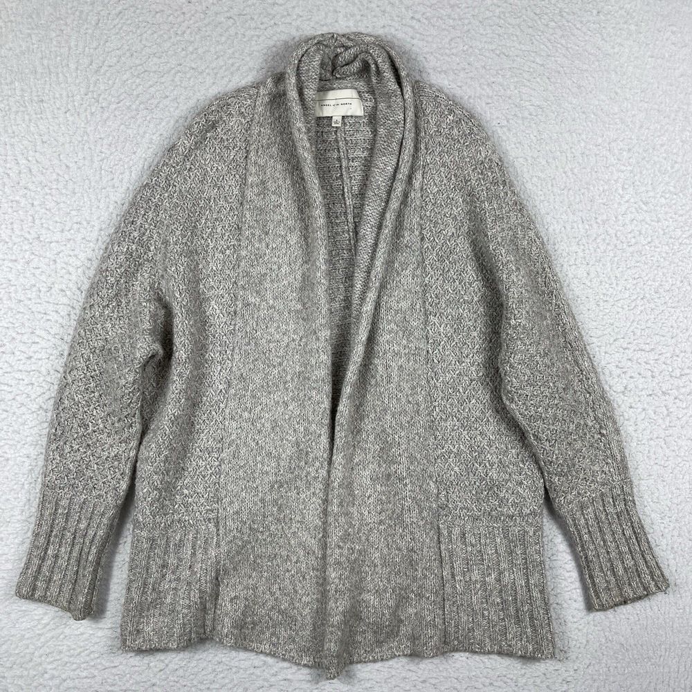 Angel of the North Sweater Womens Small Gray‎ Cardigan Anthropologie Cozy Career